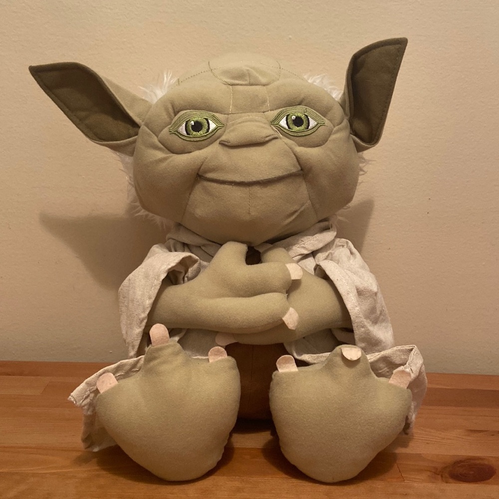 18” Plush Doll Star Wars Yoda Large Bedding Cuddle Pillow Buddy Cushion Soft
